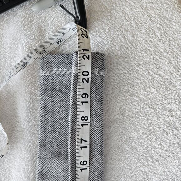 Lululemon 4 Wunder Under Crop Leggings Athletic Yoga Herringbone Gray Luon - Picture 12 of 12